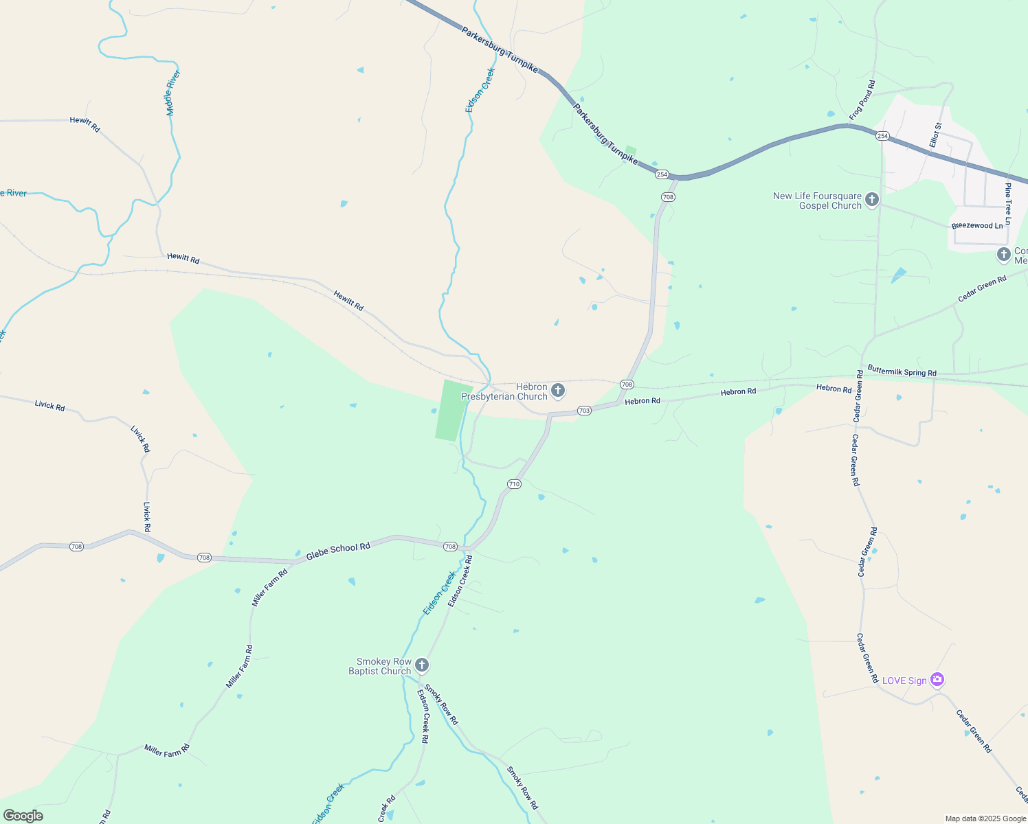 map of restaurants, bars, coffee shops, grocery stores, and more near 40 Hewitt Road in Staunton