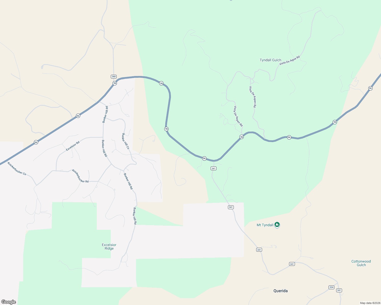 map of restaurants, bars, coffee shops, grocery stores, and more near 6001-7229 Colorado 96 in Silver Cliff