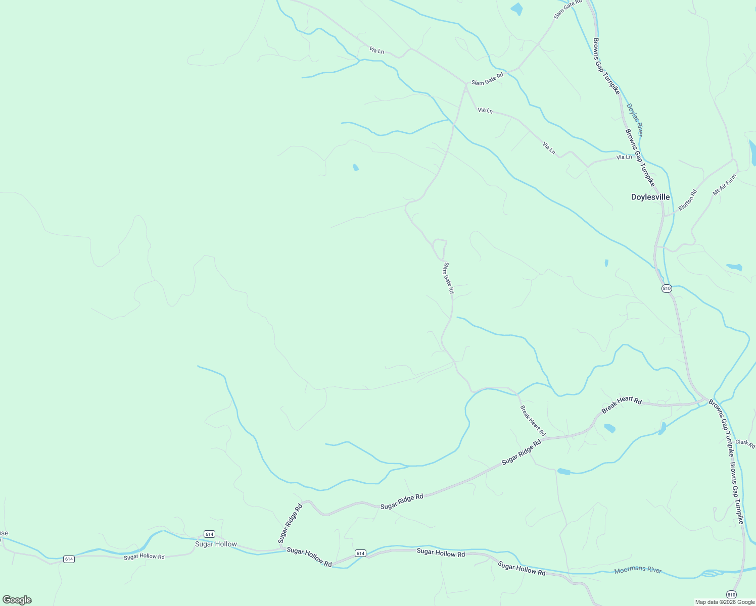map of restaurants, bars, coffee shops, grocery stores, and more near 3924 Slam Gate Road in Crozet