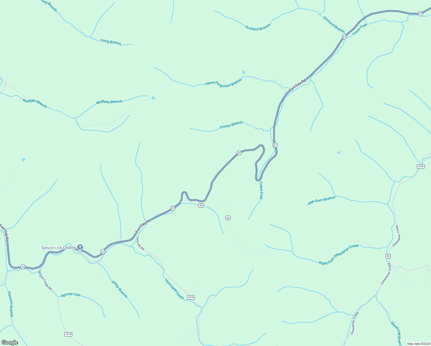 map of restaurants, bars, coffee shops, grocery stores, and more near 4788 Fort Gay Road in Fort Gay