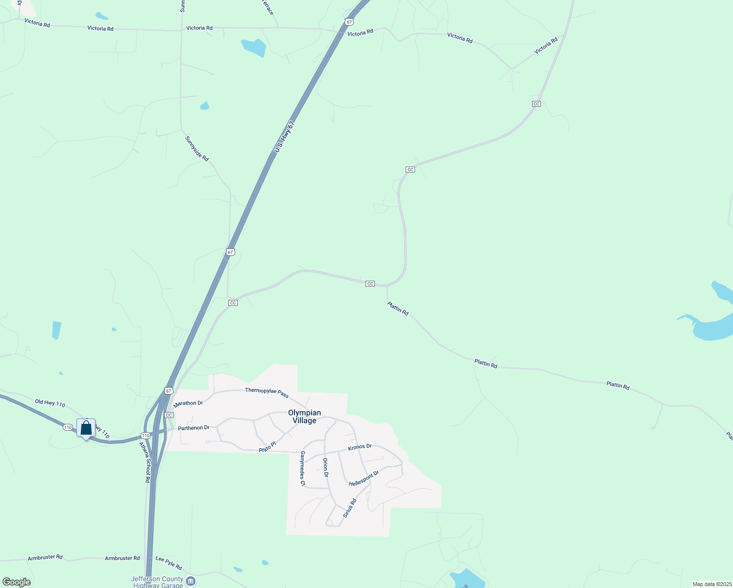 map of restaurants, bars, coffee shops, grocery stores, and more near 13020 State Road CC in Festus