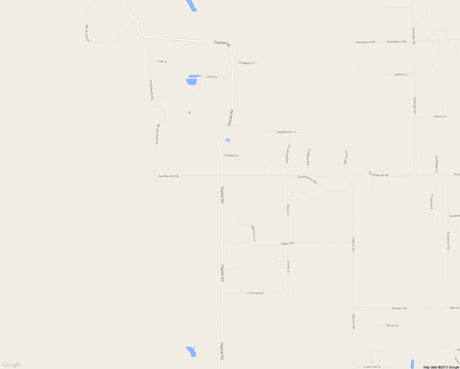 map of restaurants, bars, coffee shops, grocery stores, and more near 7779 Ospital Road in Valley Springs