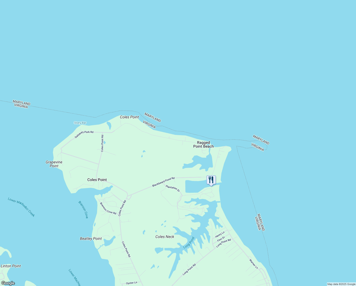 map of restaurants, bars, coffee shops, grocery stores, and more near 247 Salisbury Park Road in Hague