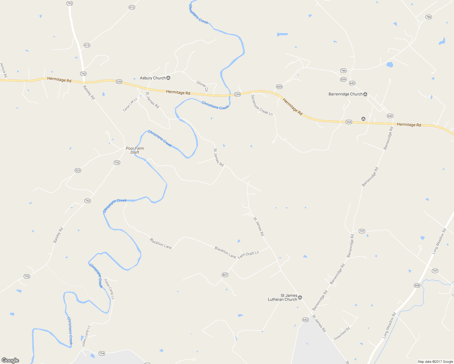 map of restaurants, bars, coffee shops, grocery stores, and more near 772 Saint James Road in Fishersville