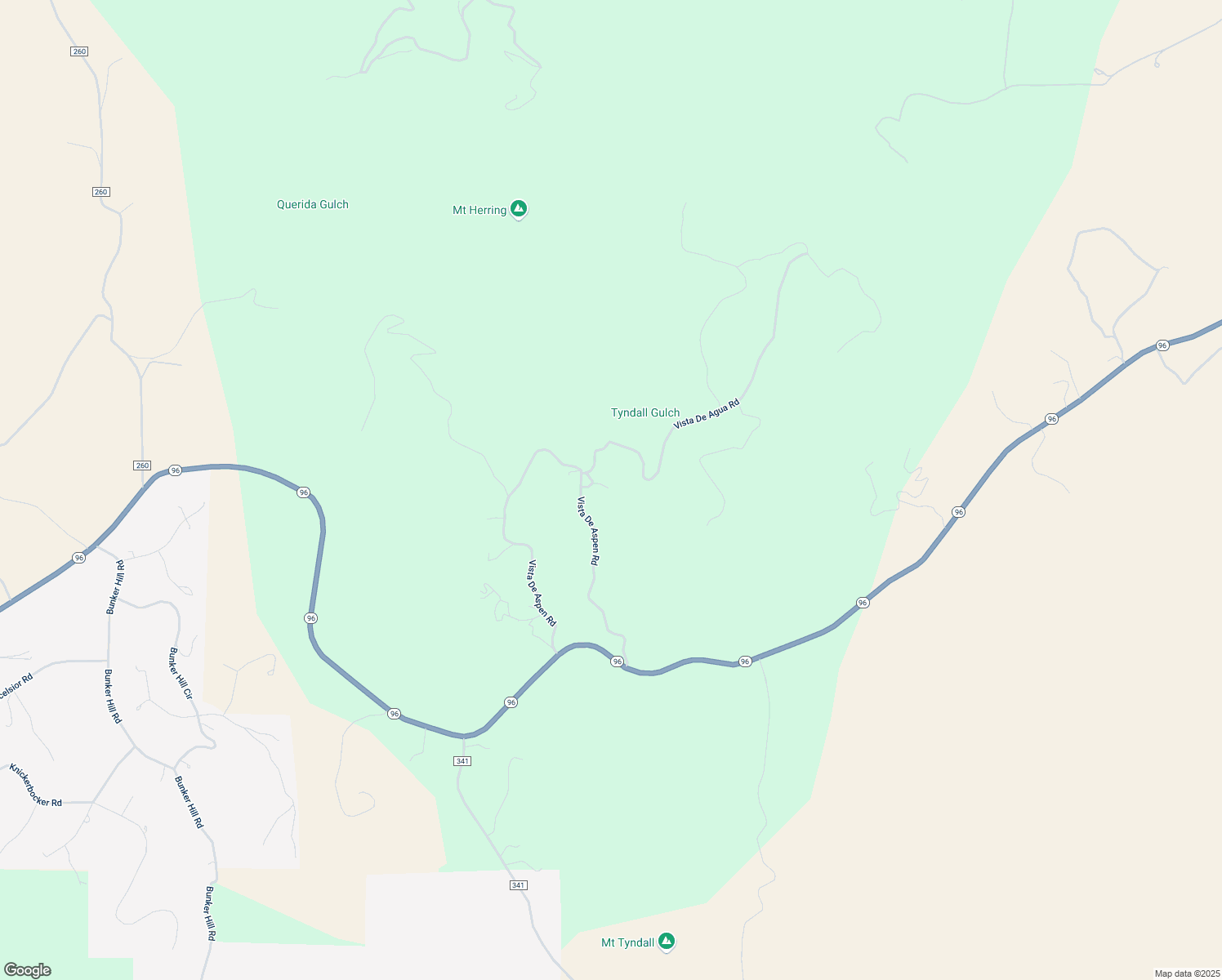 map of restaurants, bars, coffee shops, grocery stores, and more near 509 Vista De Aspen Road in Westcliffe