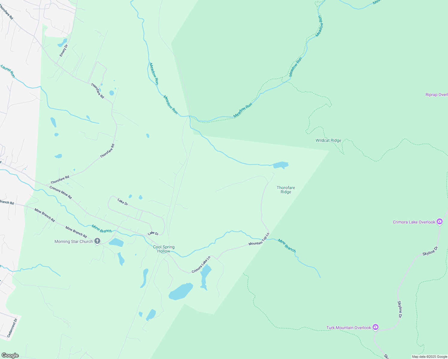 map of restaurants, bars, coffee shops, grocery stores, and more near 159 Dowell Drive in Crimora