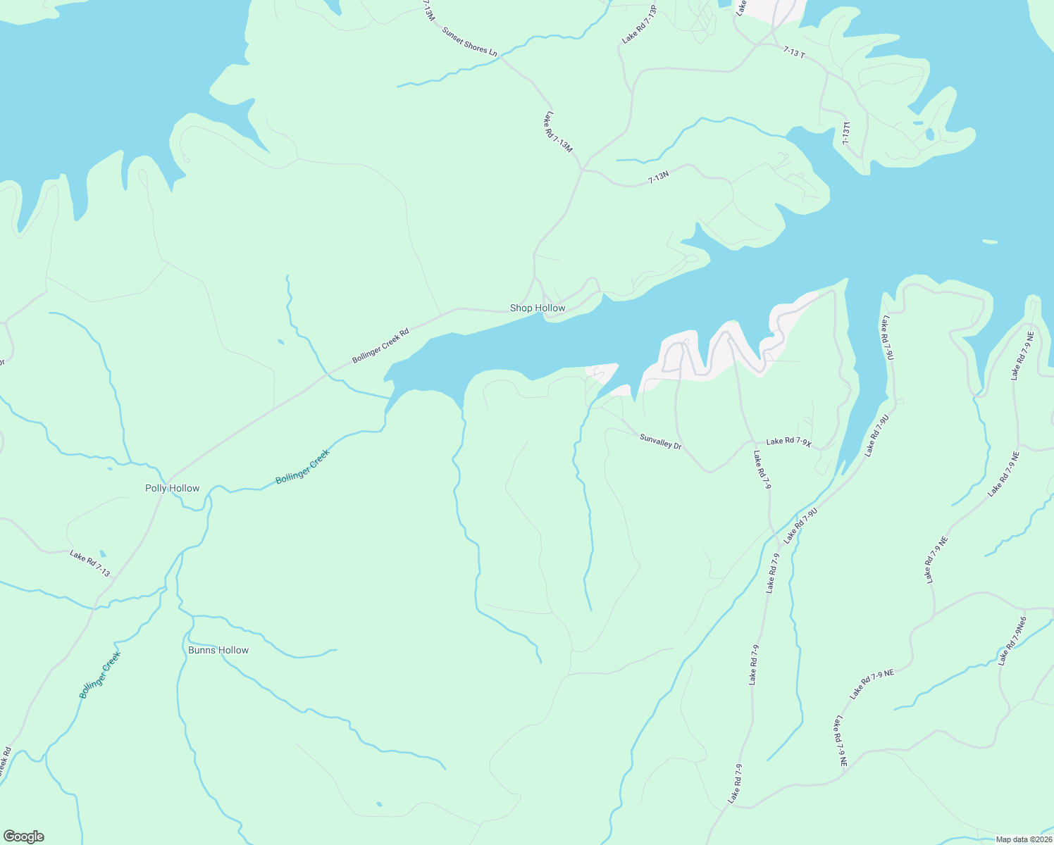 map of restaurants, bars, coffee shops, grocery stores, and more near 249 Jumping Bass Cove Road in Roach