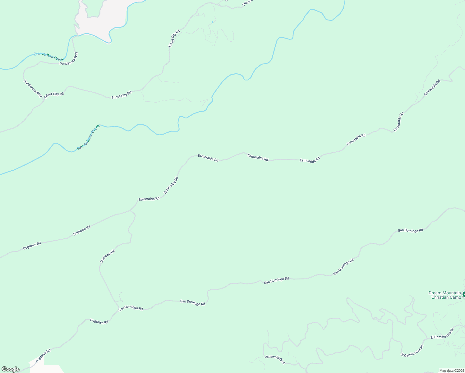 map of restaurants, bars, coffee shops, grocery stores, and more near 7449 Esmeralda Road in San Andreas