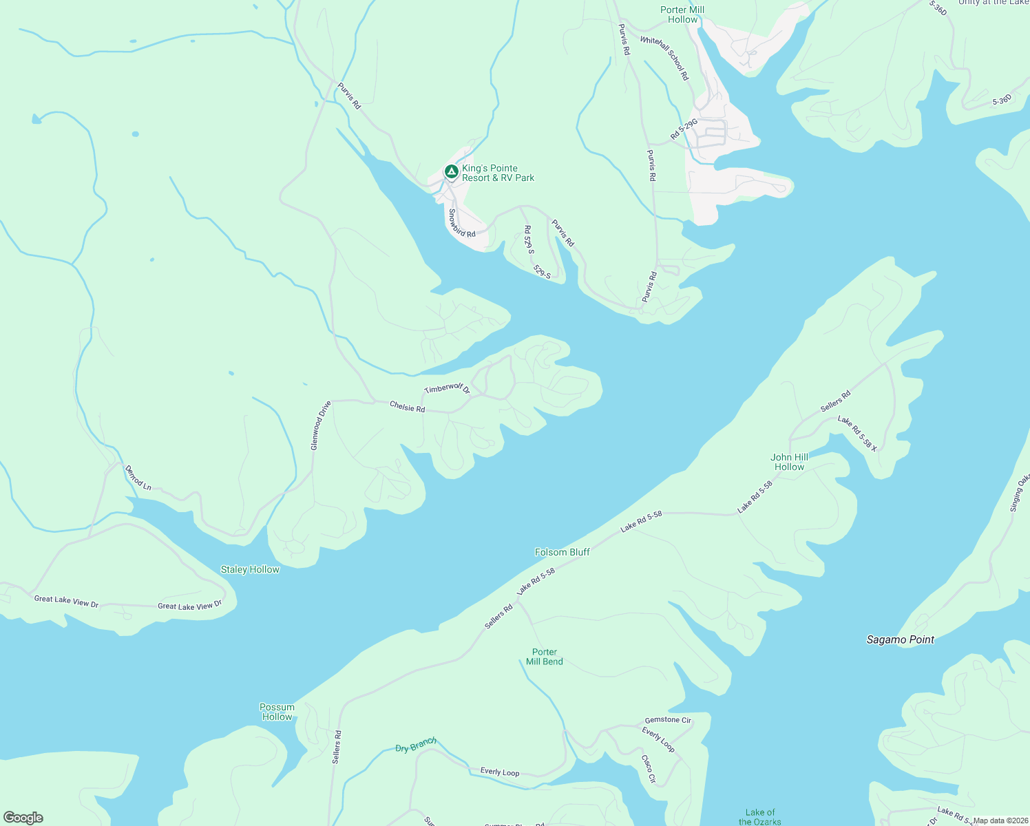 map of restaurants, bars, coffee shops, grocery stores, and more near 5-27K P in Sunrise Beach