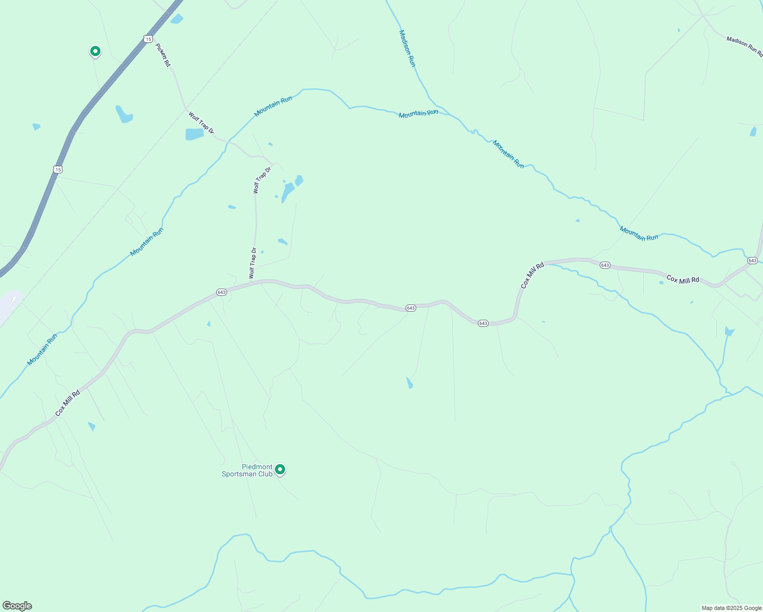 map of restaurants, bars, coffee shops, grocery stores, and more near 14052 Cox Mill Road in Gordonsville