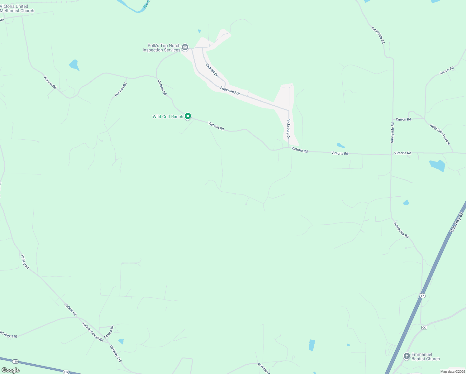 map of restaurants, bars, coffee shops, grocery stores, and more near 3523 Buttermilk Drive in Festus