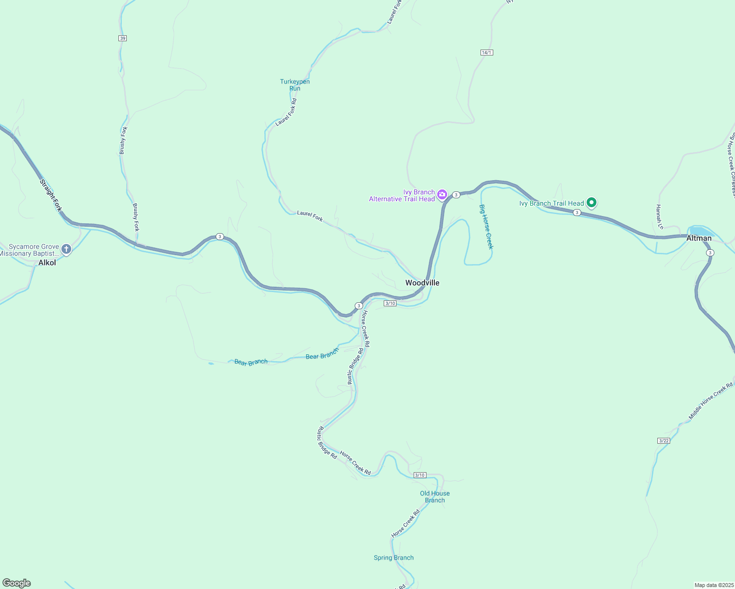 map of restaurants, bars, coffee shops, grocery stores, and more near in Woodville