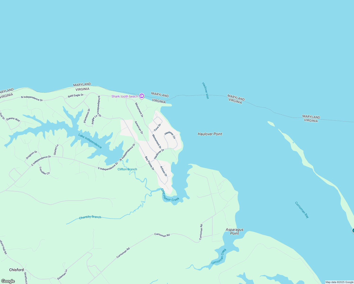 map of restaurants, bars, coffee shops, grocery stores, and more near 134 Haulover Circle in Montross