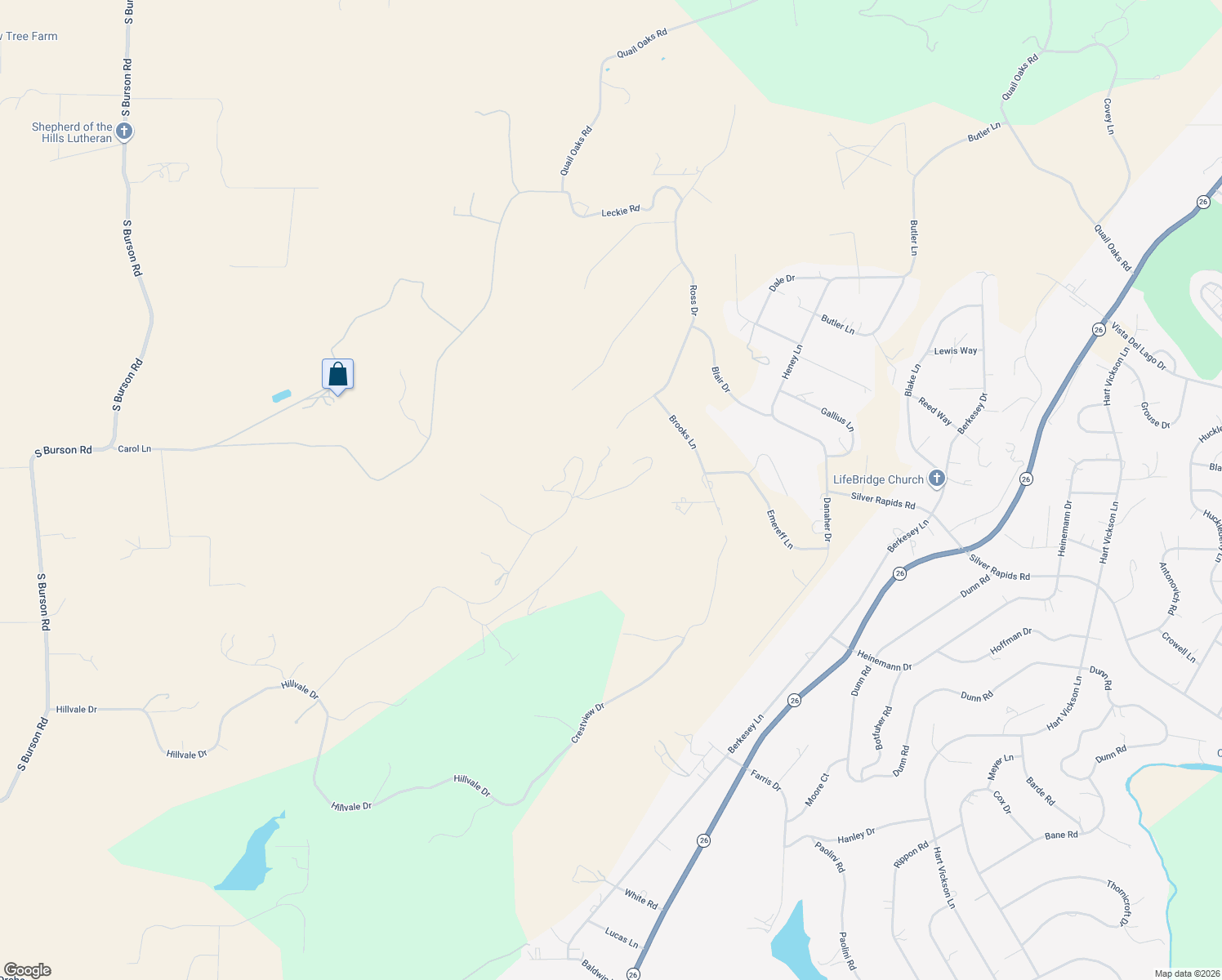 map of restaurants, bars, coffee shops, grocery stores, and more near 3636 Meadow Oaks Drive in Valley Springs