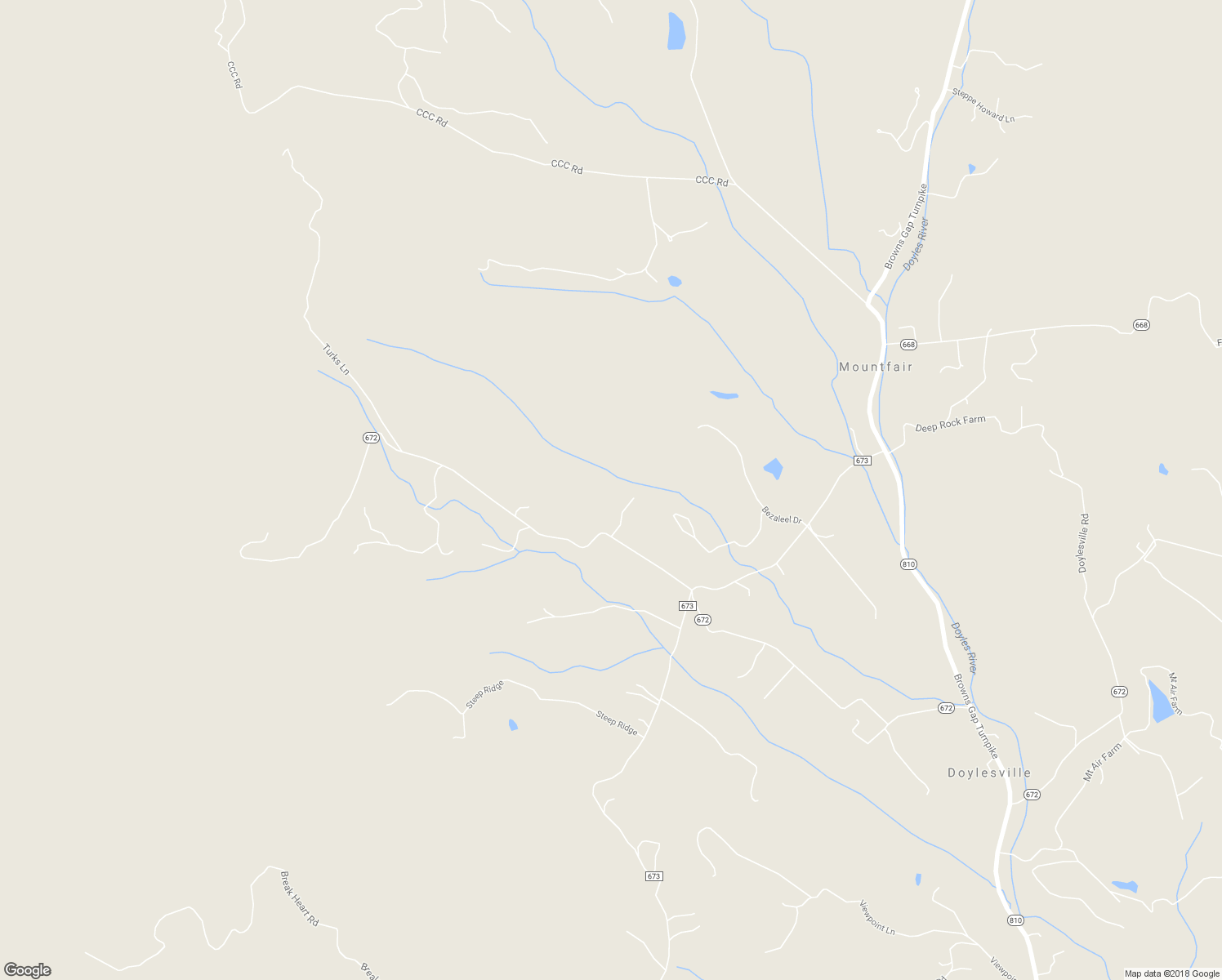 map of restaurants, bars, coffee shops, grocery stores, and more near 5468 Via Lane in Crozet