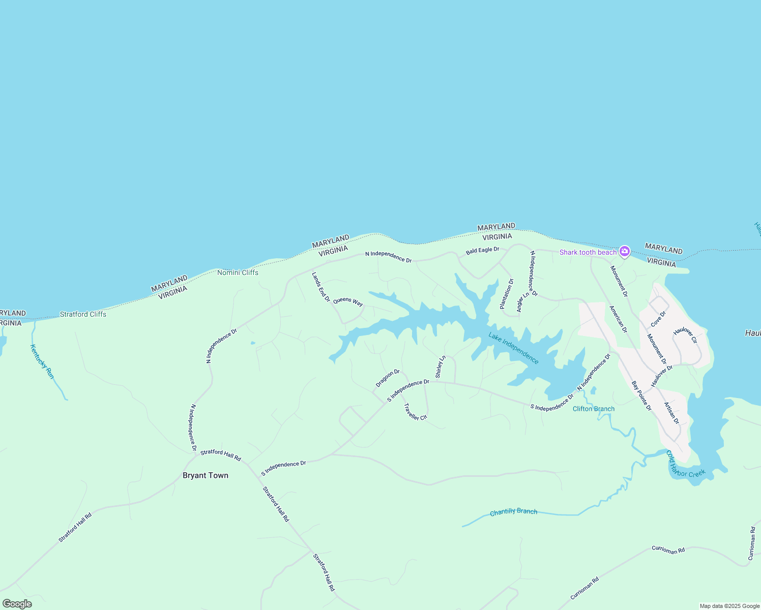 map of restaurants, bars, coffee shops, grocery stores, and more near 239 Queens Way in Montross