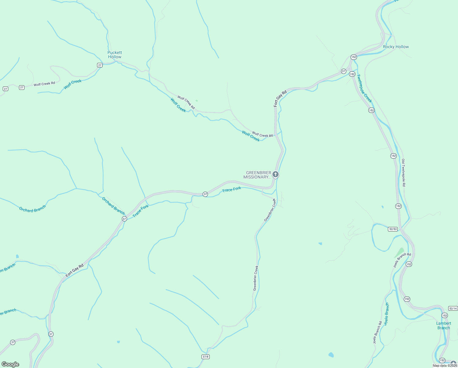 map of restaurants, bars, coffee shops, grocery stores, and more near 1683 Fort Gay Road in Fort Gay