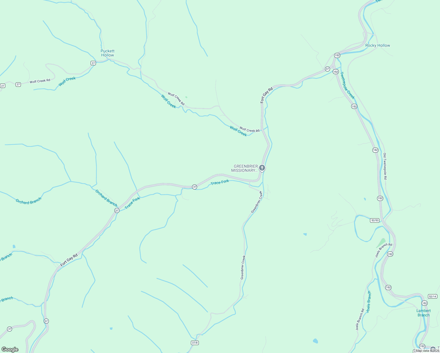 map of restaurants, bars, coffee shops, grocery stores, and more near 1683 Fort Gay Road in Fort Gay