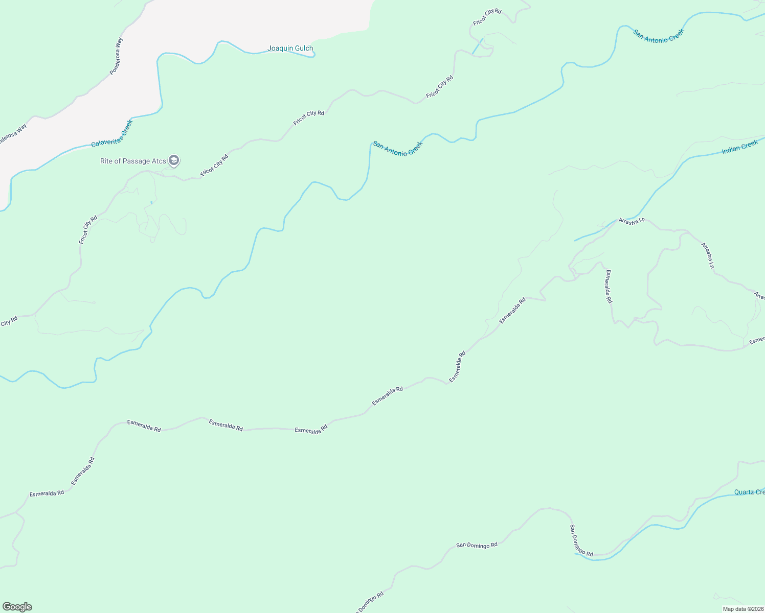 map of restaurants, bars, coffee shops, grocery stores, and more near Esmeralda Rd in Murphys