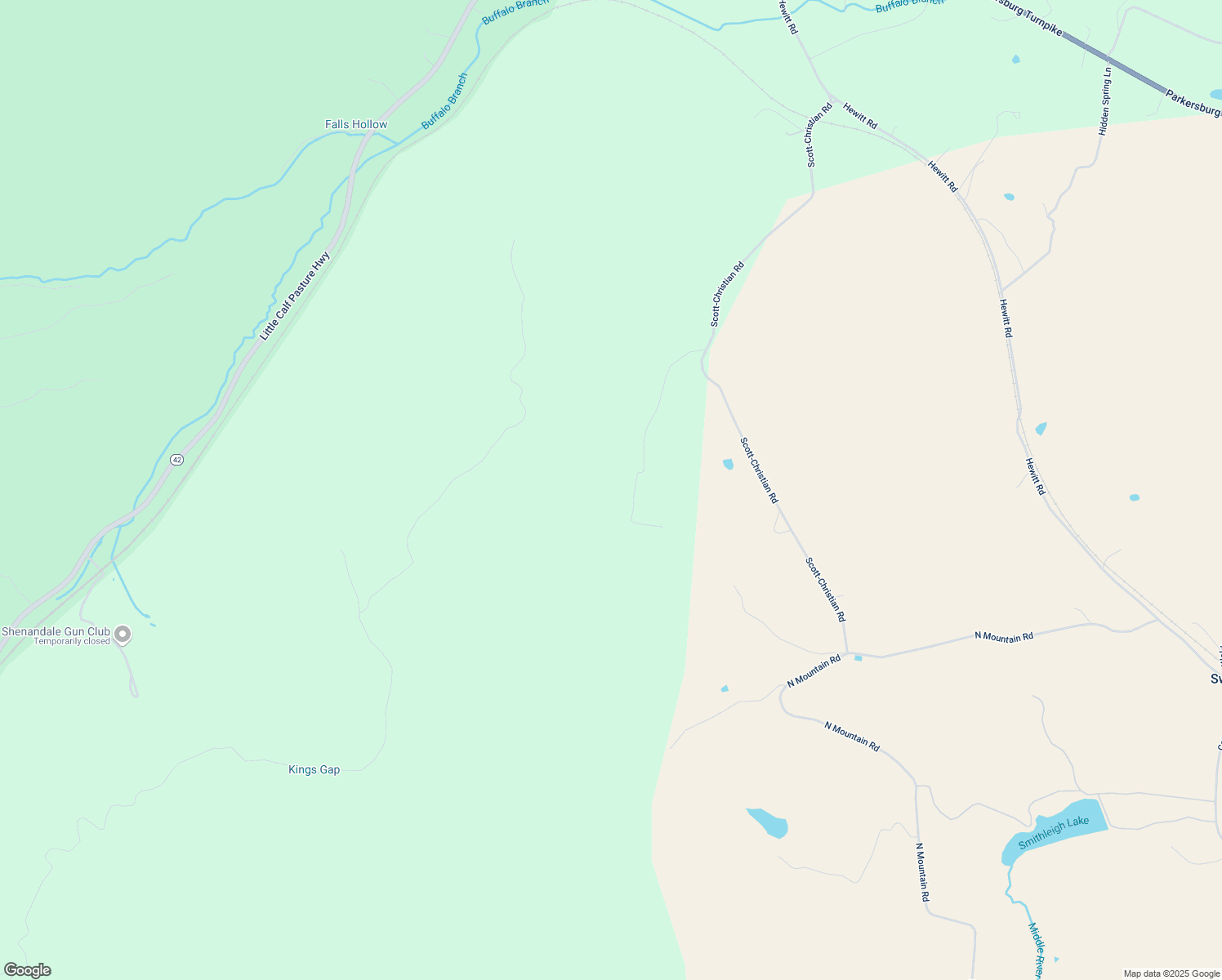 map of restaurants, bars, coffee shops, grocery stores, and more near 183 Rippetoe Lane in Swoope