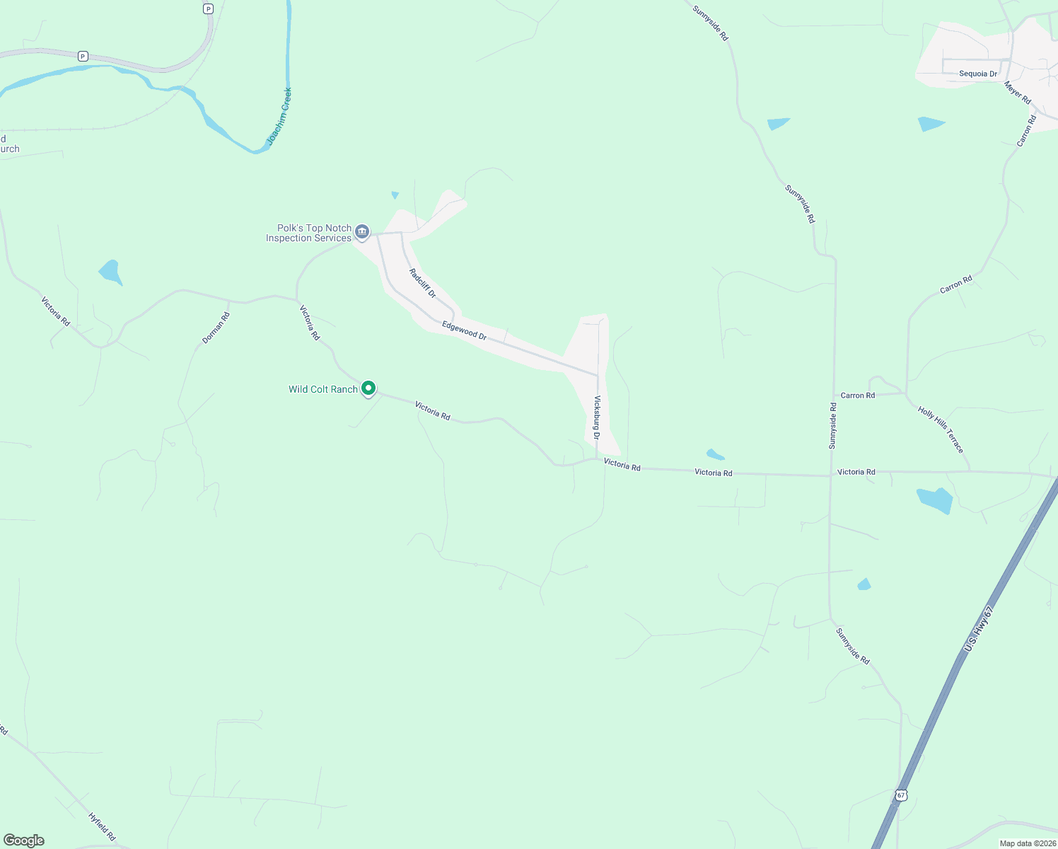 map of restaurants, bars, coffee shops, grocery stores, and more near in De Soto