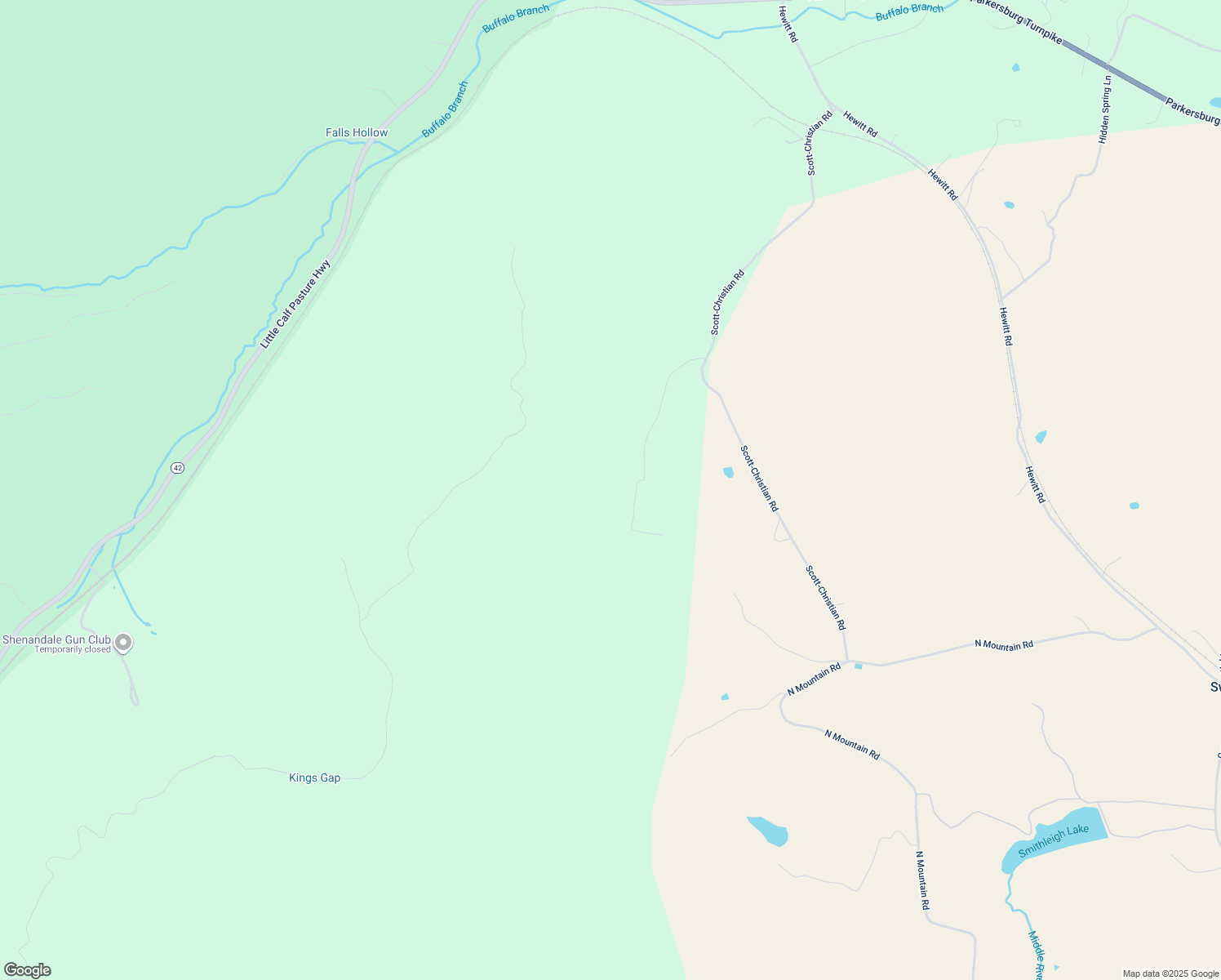map of restaurants, bars, coffee shops, grocery stores, and more near 183 Rippetoe Lane in Swoope