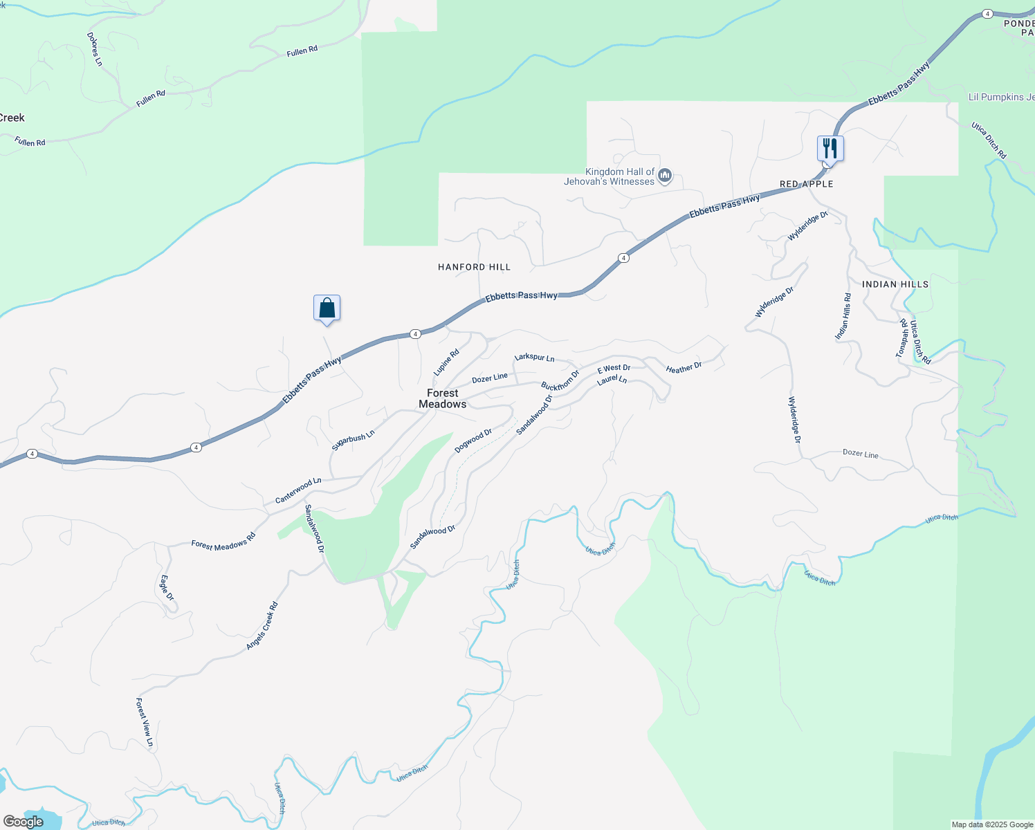 633 Dogwood Drive, Murphys CA Walk Score