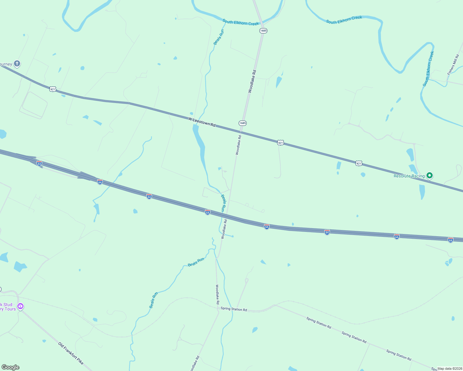 map of restaurants, bars, coffee shops, grocery stores, and more near 1599 Woodlake Rd in Midway