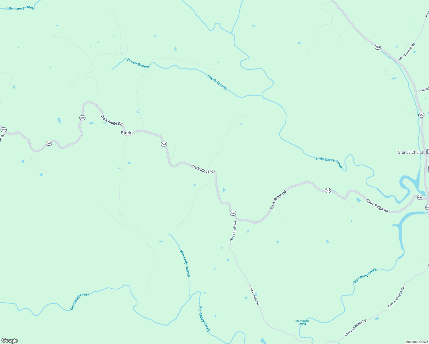 map of restaurants, bars, coffee shops, grocery stores, and more near State Highway 649 in Stephens