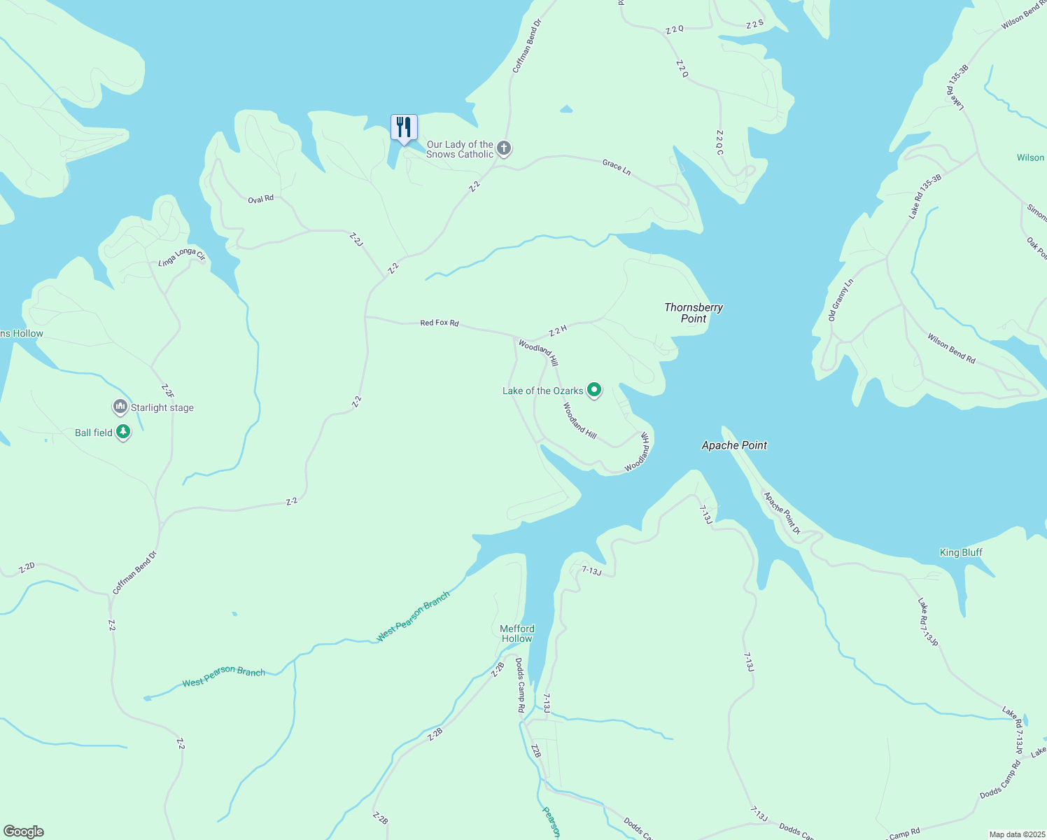 map of restaurants, bars, coffee shops, grocery stores, and more near Buells Beach Road in Camden County