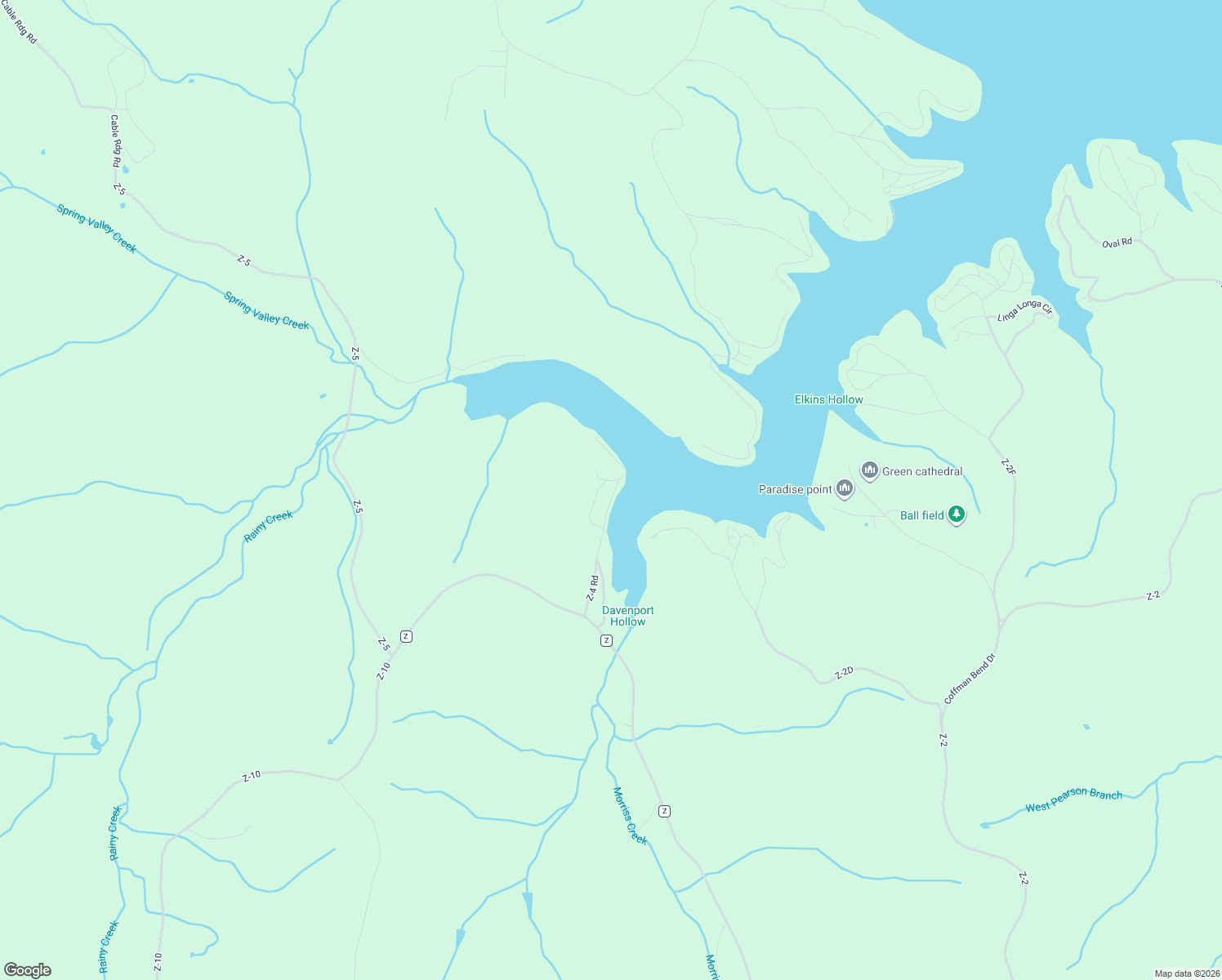 map of restaurants, bars, coffee shops, grocery stores, and more near Z-4 Road in EDWARDS