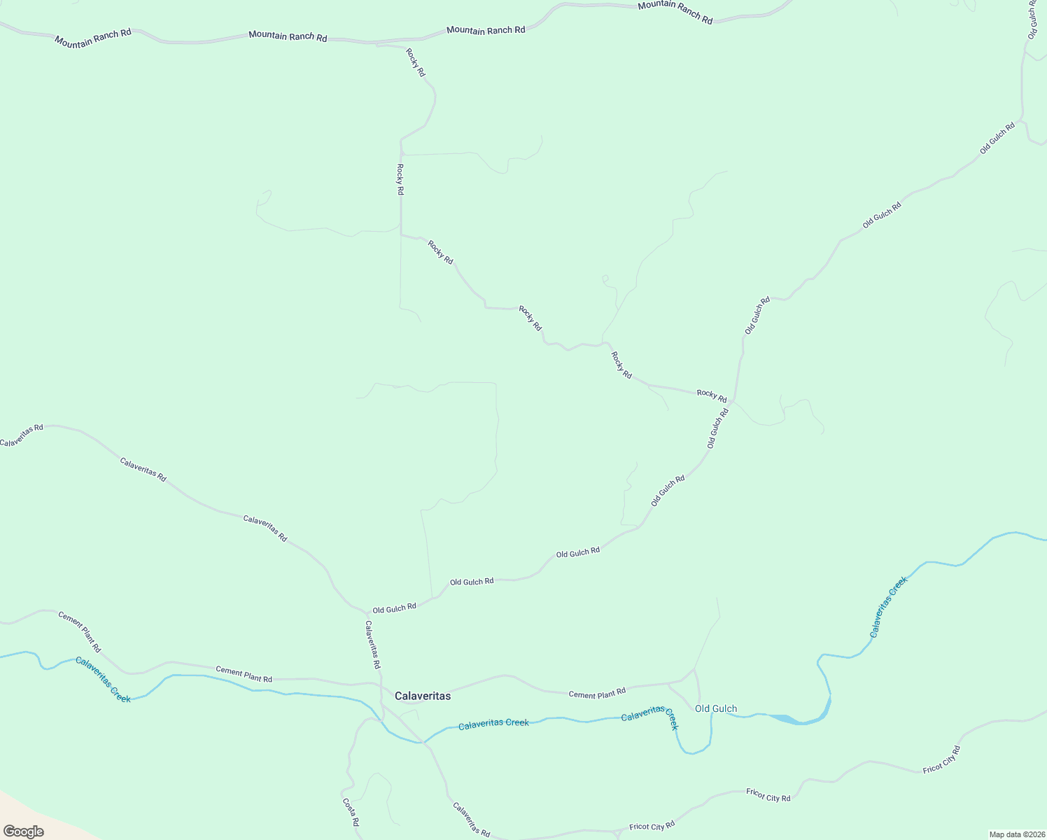 map of restaurants, bars, coffee shops, grocery stores, and more near 4848 High Country Road in San Andreas
