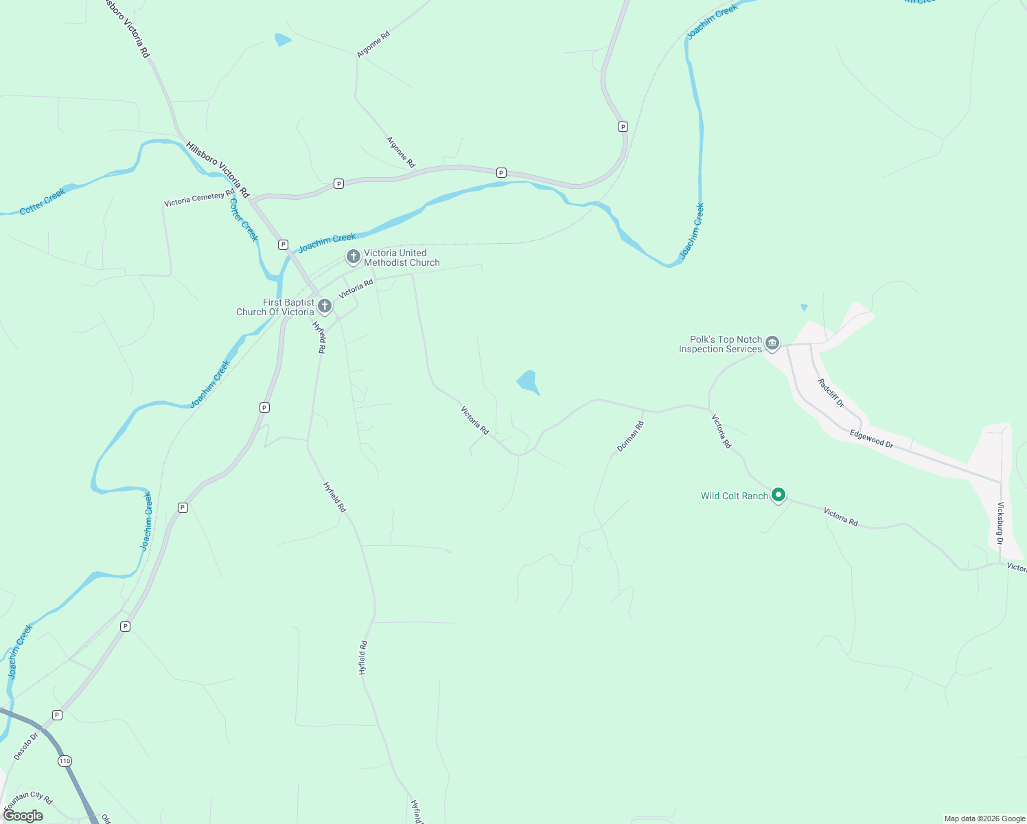 map of restaurants, bars, coffee shops, grocery stores, and more near 1818 Hunter Road in Festus