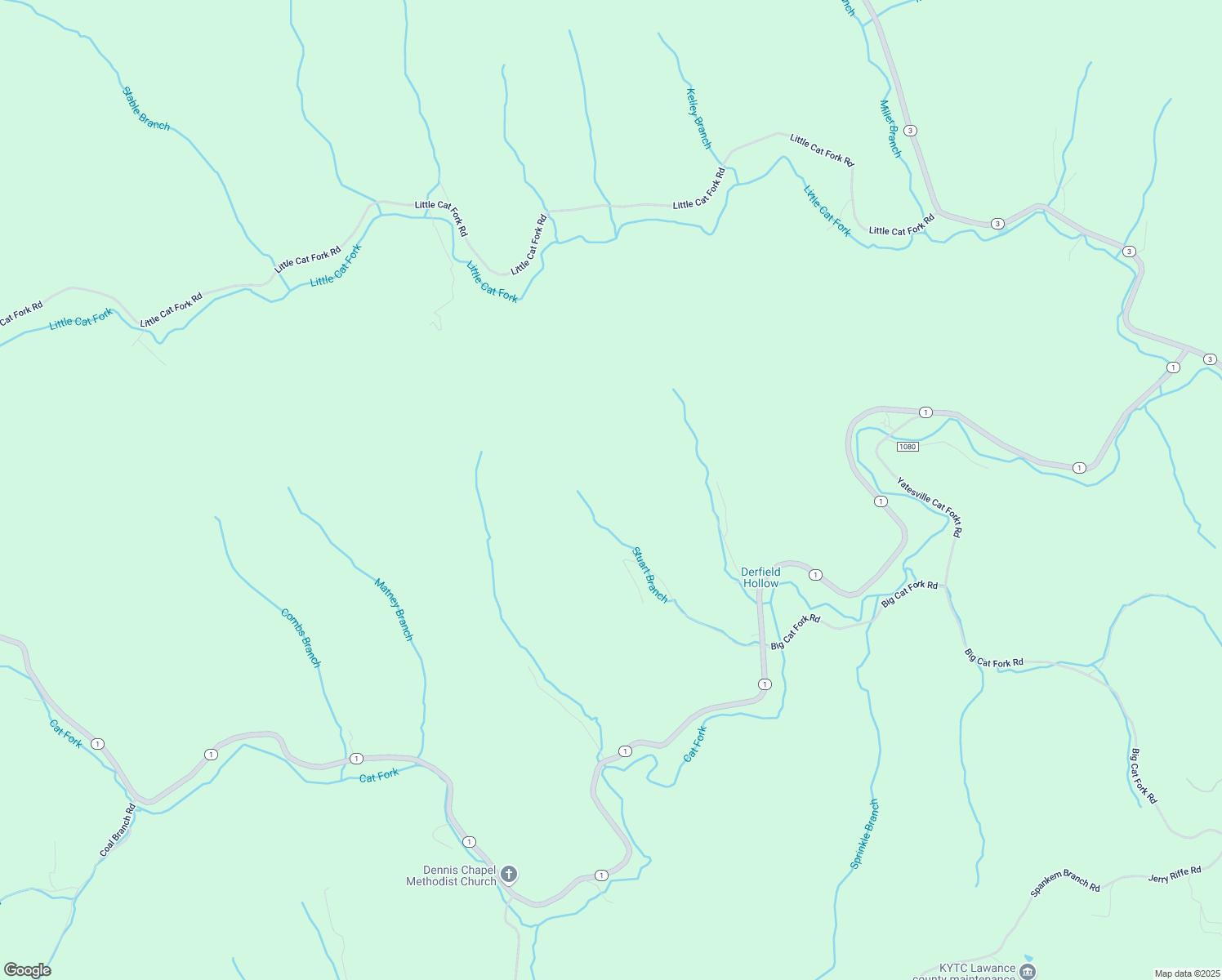 map of restaurants, bars, coffee shops, grocery stores, and more near 2284 Kentucky 1 in Louisa