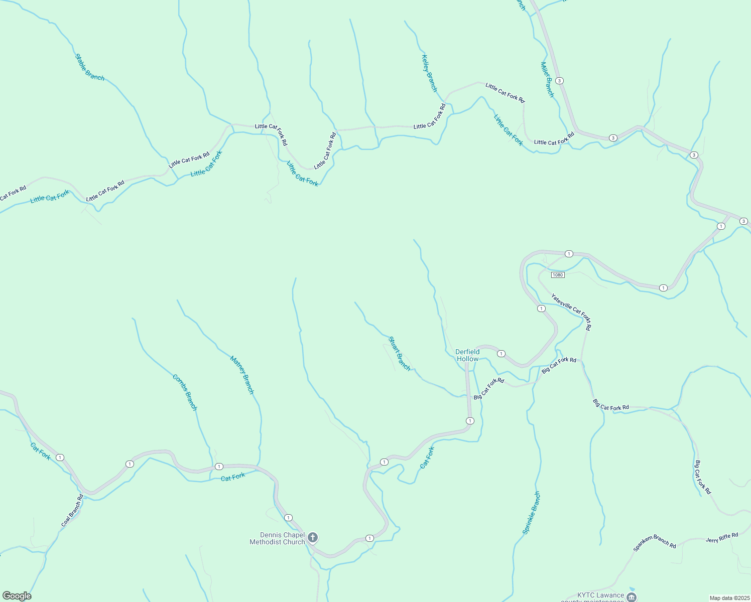 map of restaurants, bars, coffee shops, grocery stores, and more near 2284 Kentucky 1 in Louisa