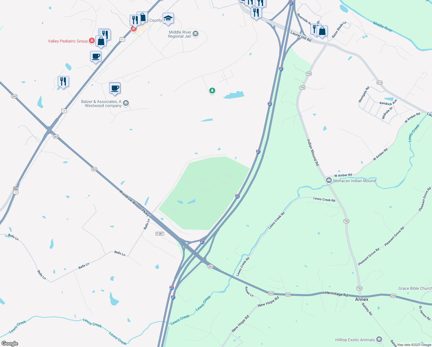 map of restaurants, bars, coffee shops, grocery stores, and more near Eagle Drive in Verona