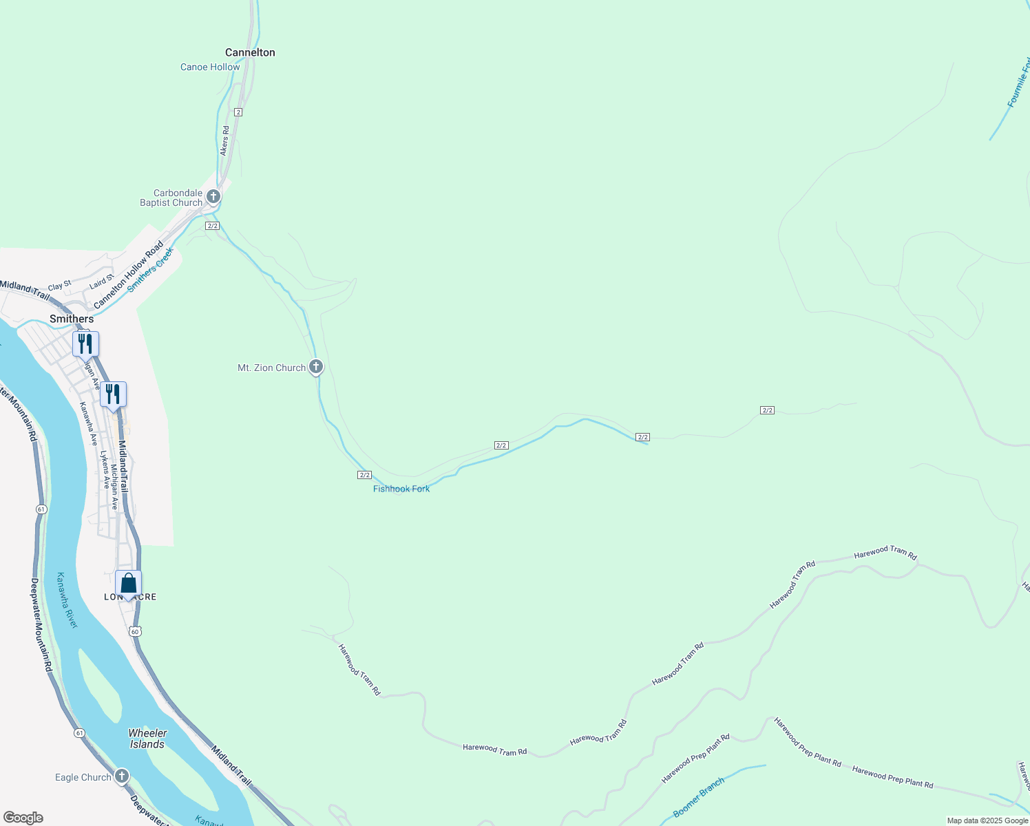 map of restaurants, bars, coffee shops, grocery stores, and more near in Smithers