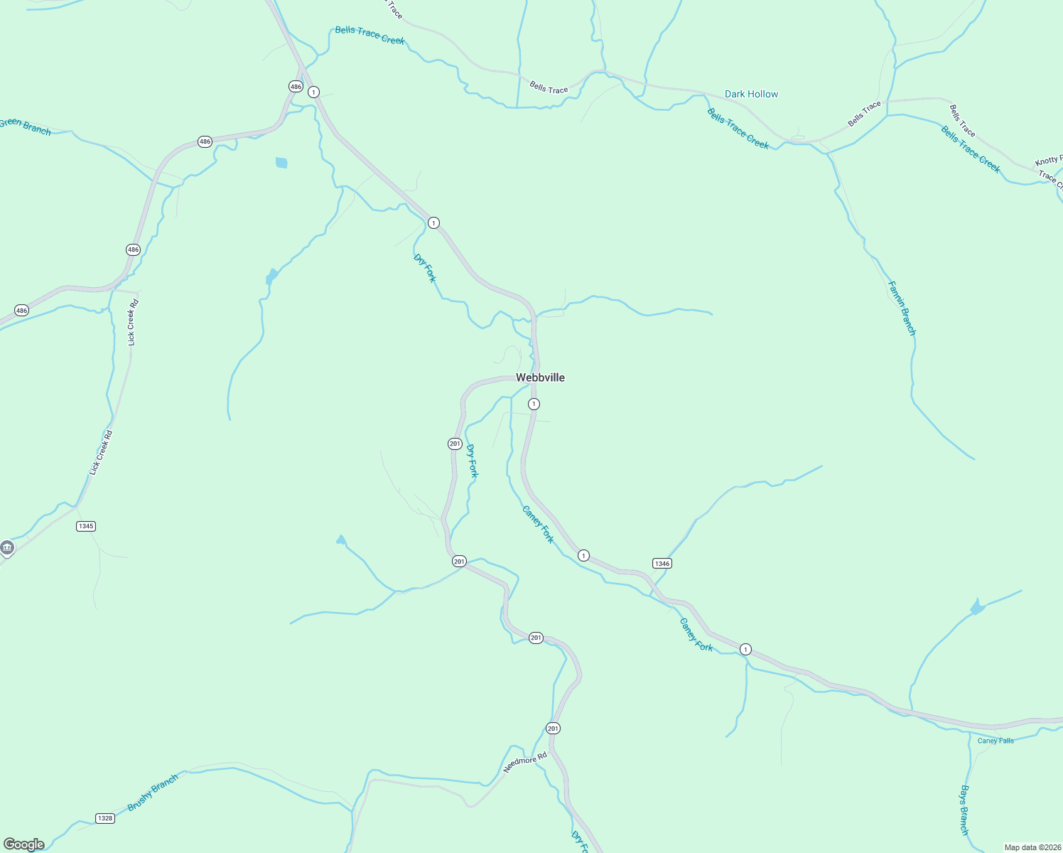 map of restaurants, bars, coffee shops, grocery stores, and more near 12715 Kentucky 1 in Webbville