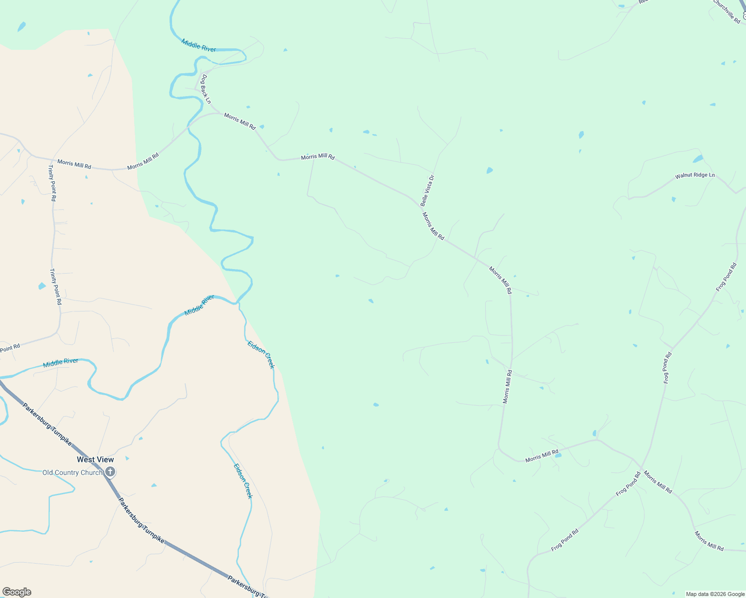 map of restaurants, bars, coffee shops, grocery stores, and more near 3554 Morris Mill Road in Staunton