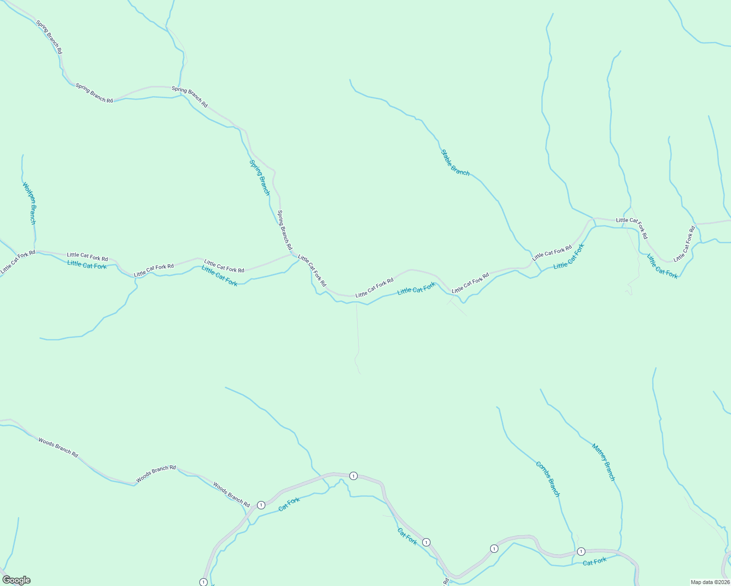 map of restaurants, bars, coffee shops, grocery stores, and more near Little Cat Fork Road in Louisa