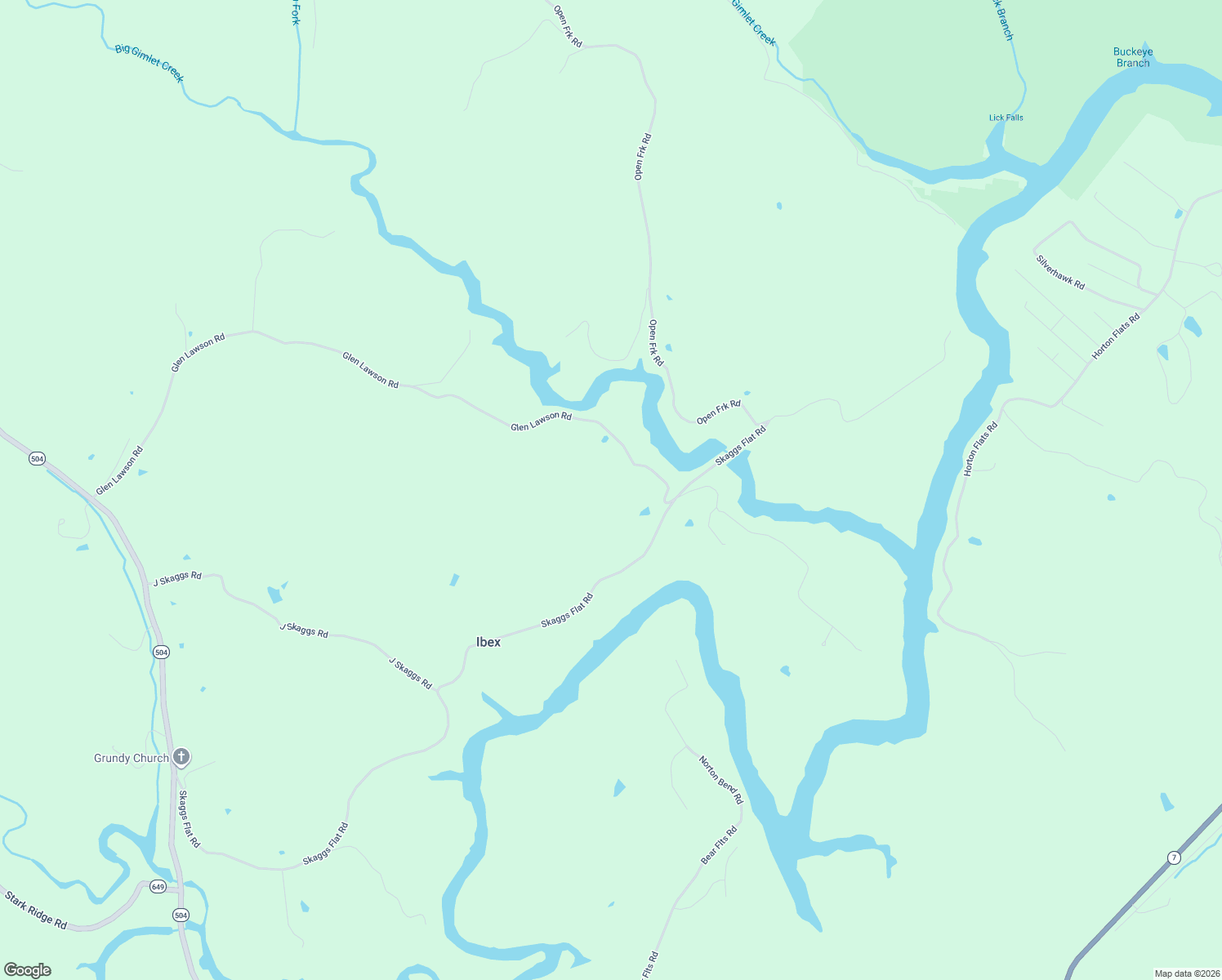map of restaurants, bars, coffee shops, grocery stores, and more near 1875 Glen Lawson Road in Olive Hill