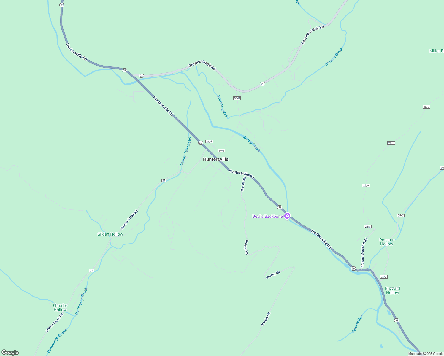 map of restaurants, bars, coffee shops, grocery stores, and more near in Pocahontas