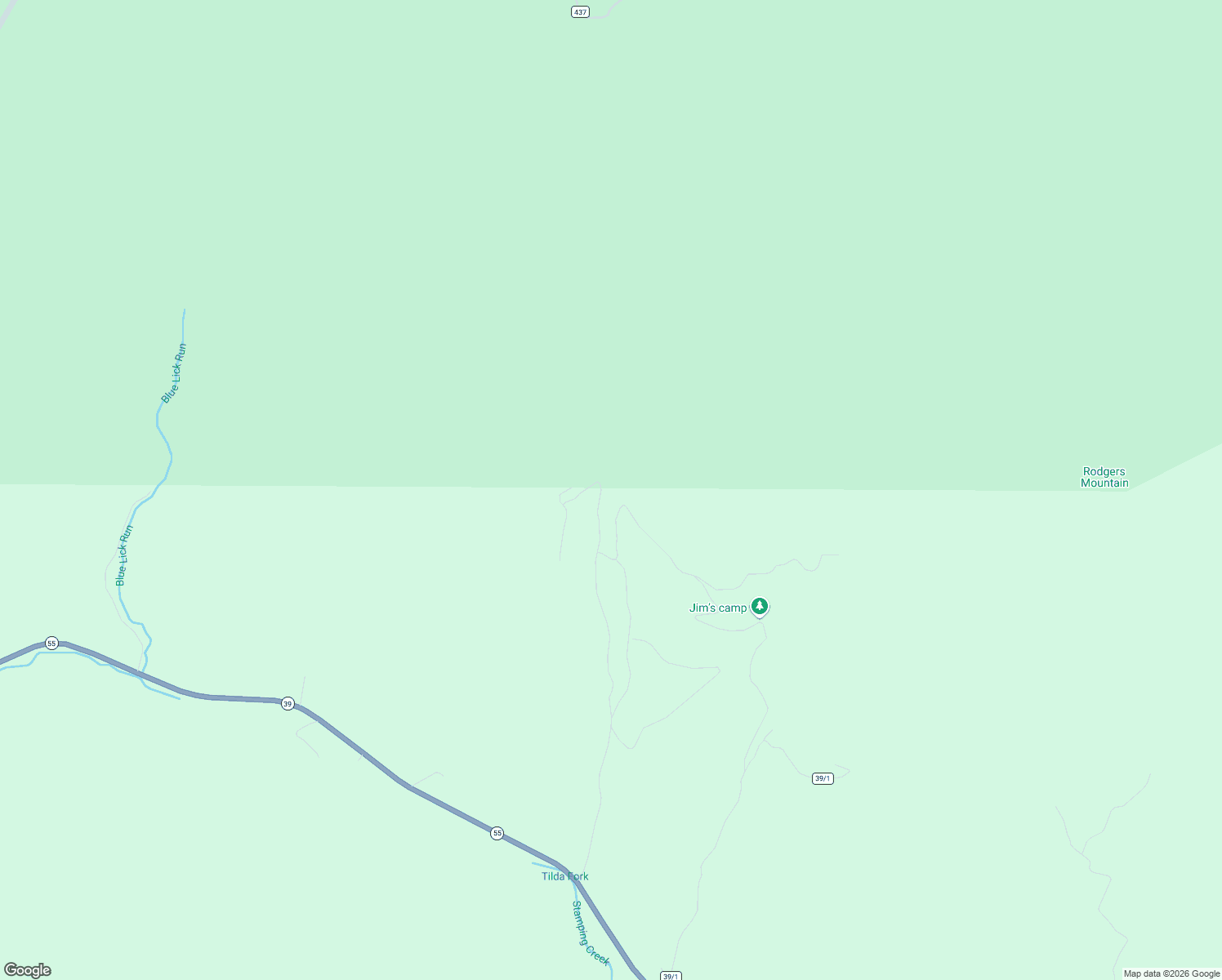 map of restaurants, bars, coffee shops, grocery stores, and more near County Route 39/1 in Marlinton