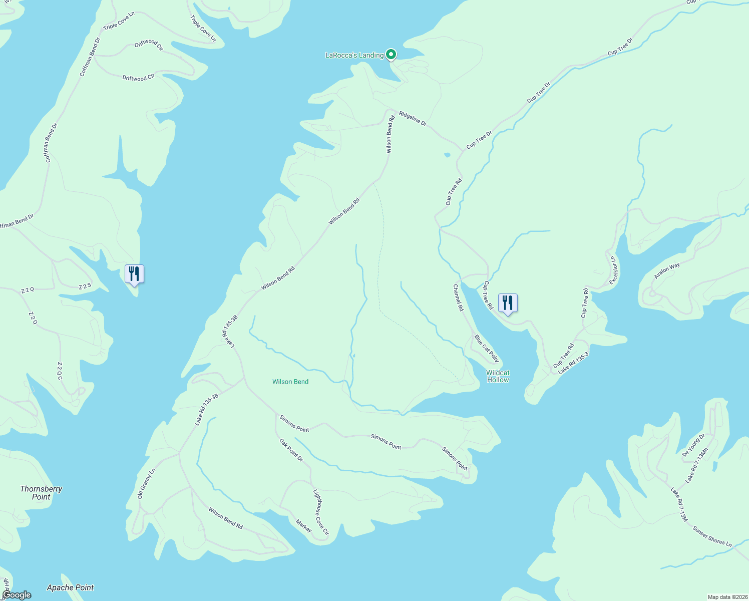 map of restaurants, bars, coffee shops, grocery stores, and more near in Laurie
