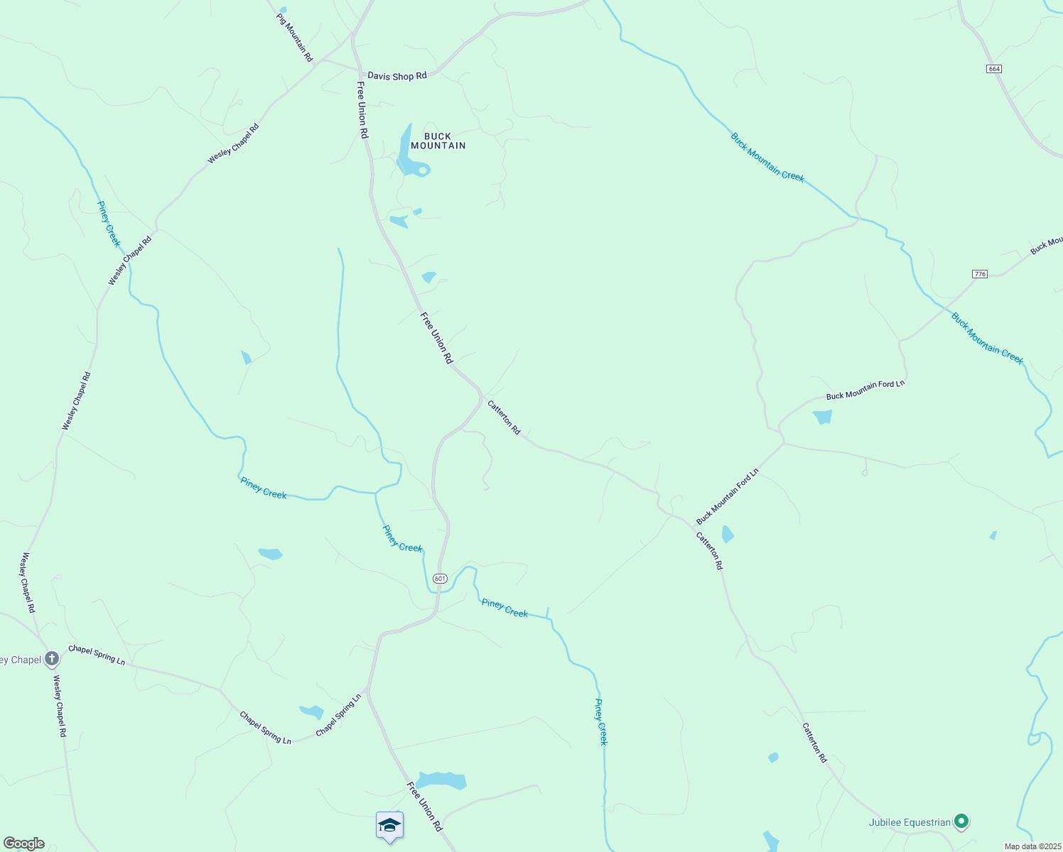 map of restaurants, bars, coffee shops, grocery stores, and more near 5283 Catterton Road in Free Union