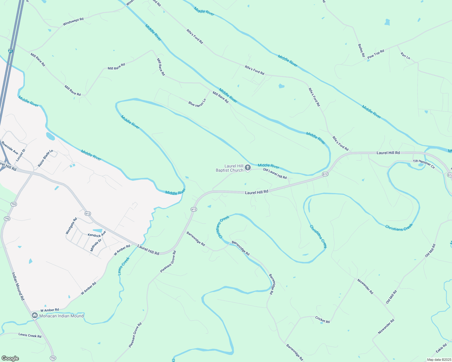 map of restaurants, bars, coffee shops, grocery stores, and more near 55 Old Laurel Hill Road in Verona