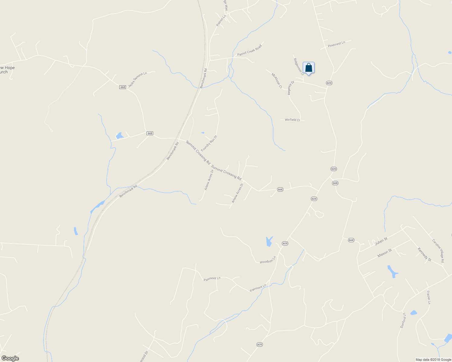 map of restaurants, bars, coffee shops, grocery stores, and more near 2828 Summit Crossing Road in Fredericksburg