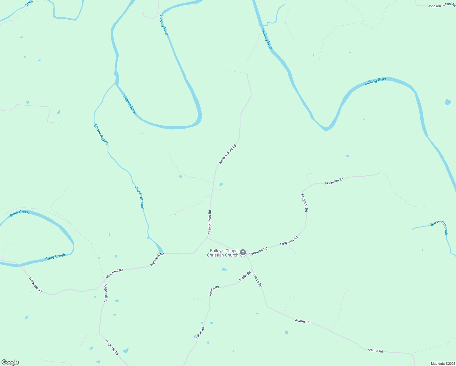 map of restaurants, bars, coffee shops, grocery stores, and more near 477 Johnson Ford Road in Owingsville