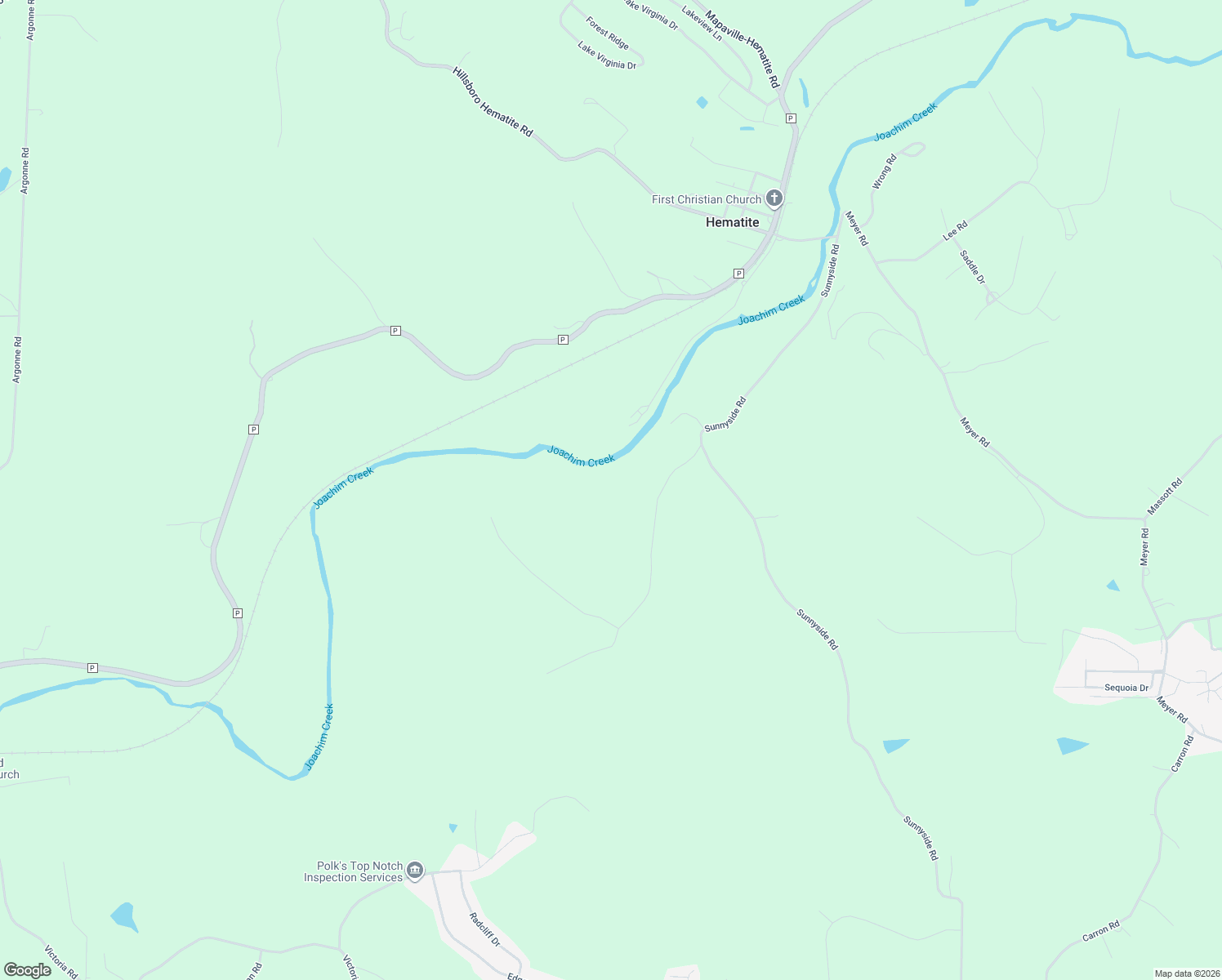 map of restaurants, bars, coffee shops, grocery stores, and more near 1701 Bage Road in Festus