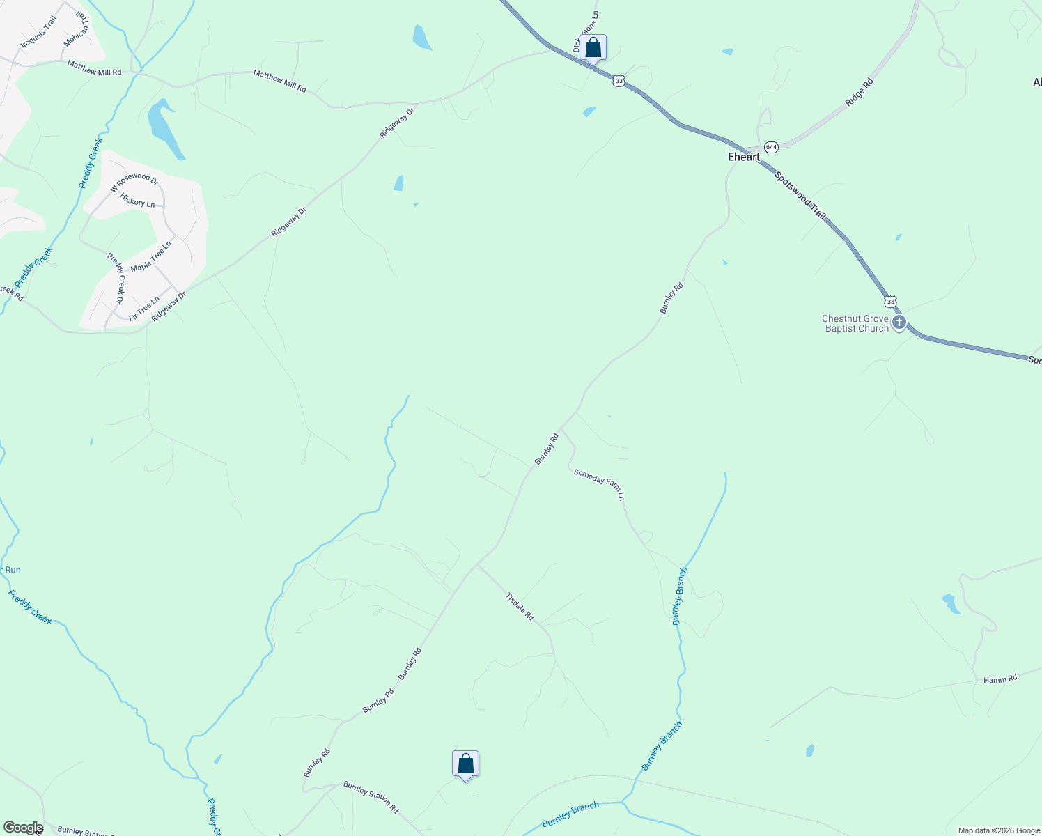 map of restaurants, bars, coffee shops, grocery stores, and more near in Eheart